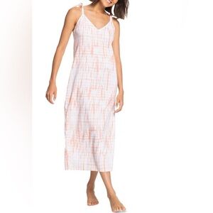 Roxy | Coco Beachy Vibe Tie Dye Dress in White Orange Size S Small